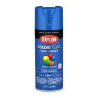 Krylon COLORmaxx Paint + Primer, Gloss, True Blue, 5543 Gloss True Blue, 12 OZ