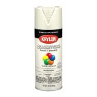 Krylon COLORmaxx Paint + Primer, Satin, Ivory, 5567 Satin Ivory, 12 OZ