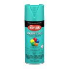 Krylon COLORmaxx Paint + Primer, Satin, Sea Glass, 5576 Satin Sea Glass, 12 OZ