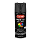 Krylon COLORmaxx Paint + Primer, Semi-Gloss, Black, 5579 Semi-Gloss Black, 12 OZ
