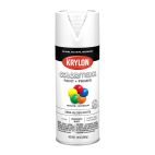 Krylon COLORmaxx Paint + Primer, Semi-Gloss, White, 5580 Semi-Gloss White, 12 OZ