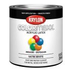 Krylon COLORmaxx Brush On, Satin, White, KDH5615 Satin White, 8 OZ