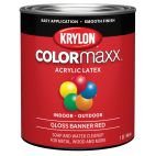 Krylon COLORmaxx Brush On, Gloss, Banner Red, KDQ5616 Gloss Banner Red, 32 OZ