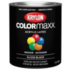 Krylon COLORmaxx Brush On, Gloss, Black, KDQ5617 Gloss Black, 32 OZ
