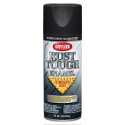 Krylon Rust Tough Enamel, Flat, Black, RTA9218 Flat Black, 12 OZ