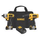 DEWALT 2-Tool 12-Volt Max Power Tool Combo Kit with Soft Case (2-Batteries and charger Included)
