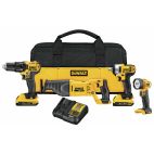DEWALT 20-Volt Maximum Lithium-Ion Cordless Combo Kit with 2 Batteries 2.0 mAh, Charger and Tool Bag