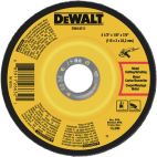 DEWALT Depressed Center Wheels: Aluminum Oxide, 4 1/2 in Abrasive Wheel Dia, 7/8 in Arbor Hole Size