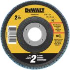 DEWALT 4-1/2 x 7/8 in. 60 Grit T29 Flap Discs, Pack of 2