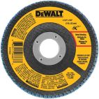 DEWALT 60 Grit Zirconia T29 Flap Disc, 4-1/2-Inch x 5/8-11-Inch