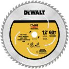DEWALT FLEXVOLT 12 in. 60-Teeth Carbide-Tipped Miter Saw Blade