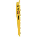 DEWALT FLEXVOLT 6 in. 6 TPI Bi-Metal Reciprocating Saw Blade Set (5-Pack)