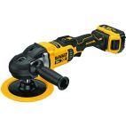 DEWALT 20-Volt MAX XR Cordless Brushless 7 in. Variable Speed Rotary Polisher with (2) 20-Volt 5.0Ah Batteries & Charger