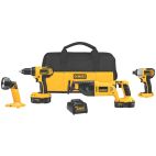 DEWALT 4-Tool 18-Volt Nickel Cadmium (Nicd) Power Tool Combo Kit with Soft Case (2-Batteries and charger Included)