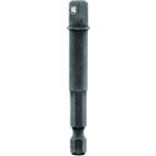 DEWALT Hex Drive Socket Adapter: 1/4 in Input Drive Size, Black Oxide, 1/4 in Output Drive Size