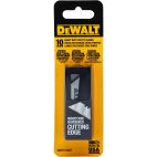 DEWALT Utility Blade: 2 1/2 in Blade Lg, 1/4 in Blade Wd, 0.03125 in Blade Thick, 10 PK