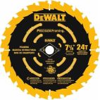 DEWALT Circular Saw Blade, Nail-Embedded Wood Materials Cut, 7 1/4 in Blade Dia., 5/8 in Arbor Size