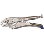 IRWIN VISE-GRIP Locking Plier: Curved, Quick Release, 1 1/8 in Max Jaw Opening, 5 in Overall Lg, 7/8 in Jaw Lg