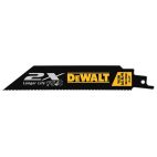 DEWALT 2X 5-Pack Bi-Metal 6-in 14/18-TPI Metal Cutting Reciprocating Saw Blade