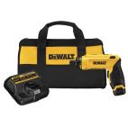 DEWALT 8-Volt 1/4-in Cordless Screwdriver (1-Battery Included and Charger Included)