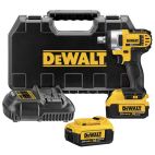 DEWALT 20-Volt MAX Cordless 1/2 in. Impact Wrench Kit with Detent Pin, (2) 20-Volt 4.0Ah Batteries & Charger