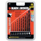 BLACK+DECKER Drill Bit Set Black & Decker
