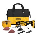 DEWALT XR 28-Piece Cordless Brushless 20-volt Max Variable Speed Oscillating Multi-Tool Kit with Soft Case (1-Battery Included)