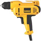 DEWALT 3/8" (10mm) VSR Mid-handle Drill Kit with Keyless Chuck Corded