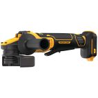 DEWALT Angle Grinder: 4 1/2 in_5 in Wheel Dia, Paddle, without Lock-On, Brushless Motor, (1) Bare Tool