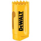 DEWALT Hole Saw: 1 1/8 in Saw Dia., 4/5 Teeth per Inch, 1 3/4 in Max. Cutting Dp, Bi-Metal