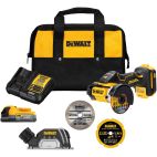 DEWALT XR 3-in 20-volt Max Trigger Switch Brushless Cordless Angle Grinder (Charger Included and 1-Batteries)