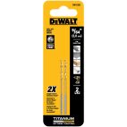 DEWALT Drill Bits, Split Point, Titanium Nitride Coating, 5/64 in.