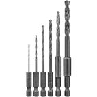 DEWALT Black Oxide Hex Shank Drill Bit Set (6-Piece)