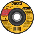 DEWALT Depressed Center Wheels: Aluminum Oxide, 4 in Abrasive Wheel Dia, 5/8 in Arbor Hole SizeD