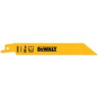 DEWALT Straight Recip Saw Blade, 6", 14TPI, PK5