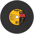DEWALT Abrasive Cut-Off Wheel: 14 in Abrasive Wheel Dia, Aluminum Oxide, Type 1, 0.1094 in Thick