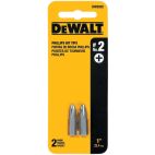 DEWALT Insert Bit, SAE, 1/4", Hex, #2, 1", PK2