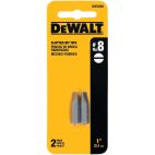 DEWALT Insert Bit, SAE, 1/4", Hex, #8, 1", PK2