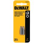 DEWALT Insert Bit, SAE, 1/4", Hex, #3, 1", PK2
