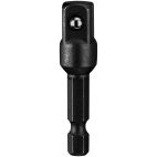 DEWALT Socket Adapter: 1/4 in Input Drive Size, Black Oxide, 1/4 in Output Drive Size, Square