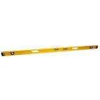 DEWALT I-Beam Level: 72 in Lg, 3 Vials, Yellow, Top Read, Aluminum, Nonmagnetic