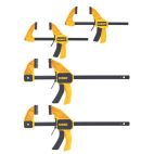 DEWALT Medium and Large Trigger Clamp (4-Pack)