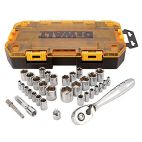 DEWALT 1/4 in. and 3/8 in. Drive Socket Set (34-Piece)