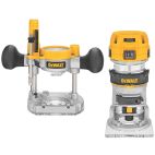 DEWALT 7 Amp Corded 1-1/4 Horsepower Compact Router with Plunge Base and Bag