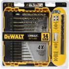 DEWALT PILOT POINT 14PC Industrial Cobalt Alloy Steel Drill Bit Set