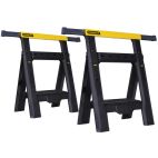 STANLEY 32 in. 2-Way Adjustable Folding Sawhorse (2-Pack)