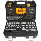 DEWALT 1/4 in. x 3/8 in. Drive Polished Chrome Mechanics Tool Set (142-Piece)