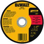 DEWALT Abrasive Cut-Off Wheel: 6 in Abrasive Wheel Dia, Aluminum Oxide, Type 1, 0.045 in Thick, A60T