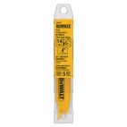 DEWALT 4 in. 18 TPI Straight Back Bi-Metal Reciprocating Saw Blade (2-Pack)