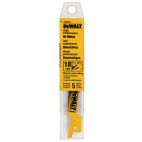 DEWALT Reciprocating Saw Blade, 3-1/2 In. L, PK5